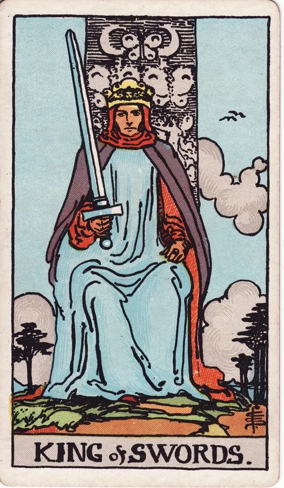 검 왕 (King of Swords) — RWS 1909