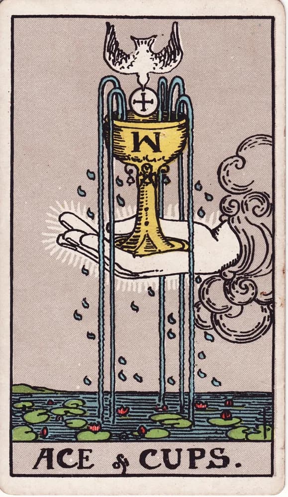 컵 에이스 (Ace of Cups) — RWS 1909