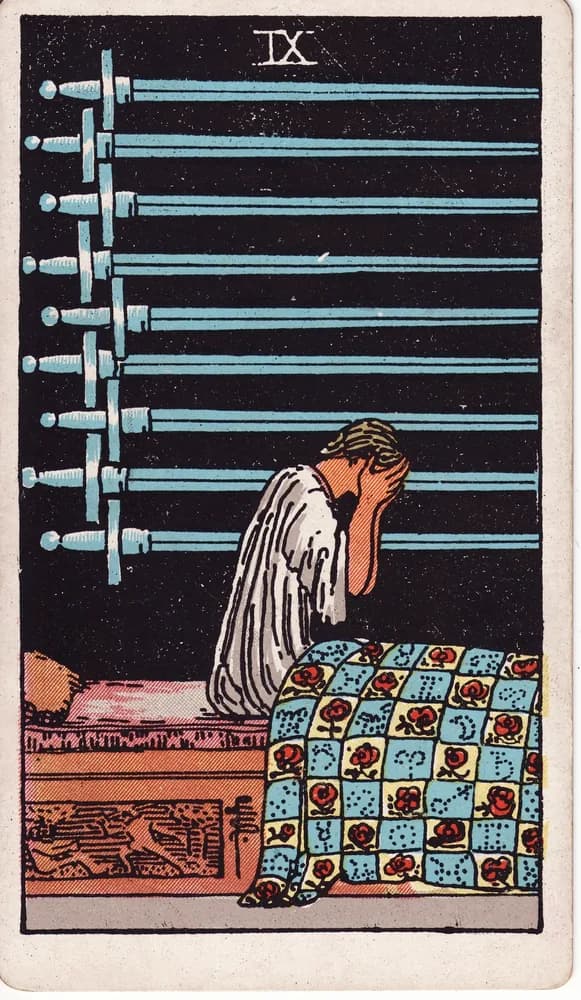 검 9 (Nine of Swords) — RWS 1909